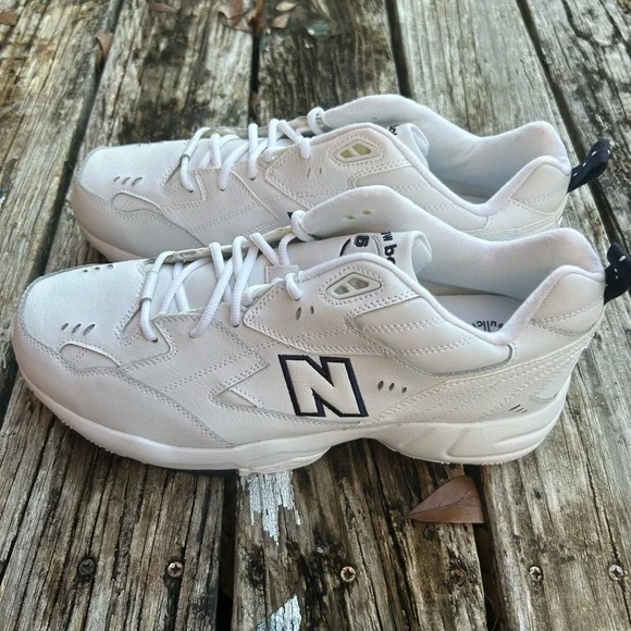 NWOB New Balance MX608WT Lace-Up White Leather Basketball Sneakers Shoes Sz: 15 NWOB New Balance MX608WT Lace-Up White Leather Basketball  main image 3